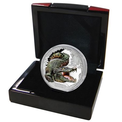 2017 1oz Silver Proof Coin - Saltwater Crocodile